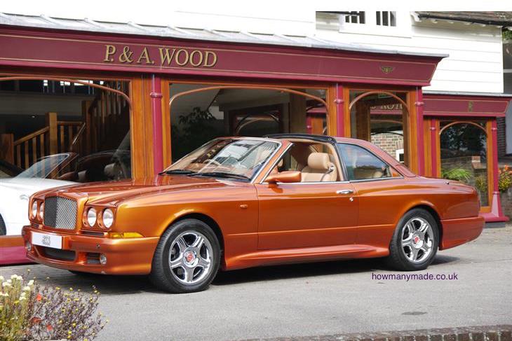 bentley-continental-SC flame Orange. 1998. Ex Motor Show